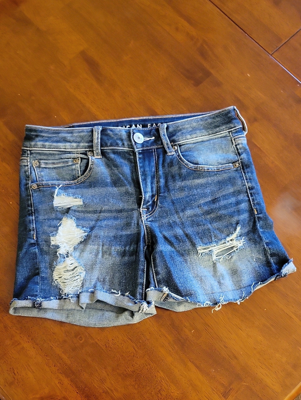American Eagle Distressed Midi Shorts | 6